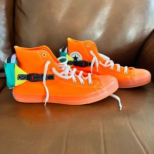 Size 11.5 - CHUCK TAYLOR ALL STAR BUCKLE UP HIGH-TOP 'TOTAL ORANGE'